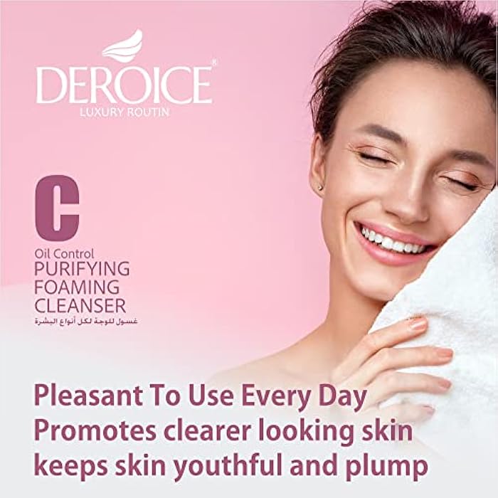 DEROICE Acne Foaming Cleanser | Makeup Remover and Daily Face Wash | Brightening Facial Cleanser With Vitamin C | with Brush 150ml - Image 5